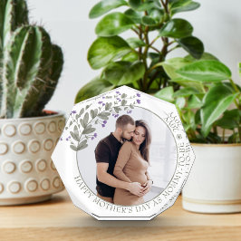 Foto am Muttertag Gerahmt mit Lila Wildblume