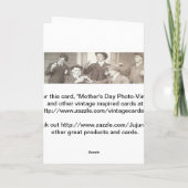 Foto am Muttertag - Vintag Karte (Rückseite)