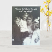 Foto am Muttertag - Vintag Karte (Gelbe Blume)