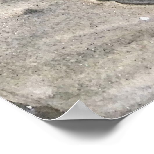 Foto am Strand Art Poster (Ecke)