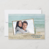 Foto am Strand für Save the Date (Vorderseite)
