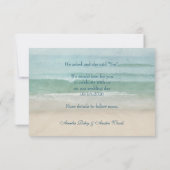 Foto am Strand für Save the Date (Rückseite)