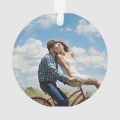 Foto an Back First Christmas Together Beach Ornament (Rückseite)