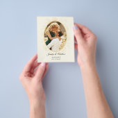 Foto an der Blumengrenze Save the Date Einladung Flyer (Gruppe)