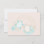 Foto an der Küste Ändern Sie das Datum Einladung (Rückseite)