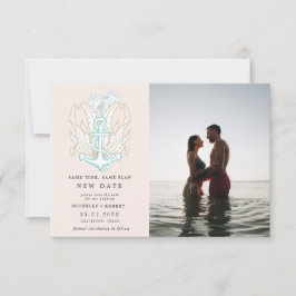 Foto an der Küste Ändern Sie das Datum Einladung