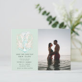 Foto an der Küste Ändern Sie das Datum Einladung (Stehend Vorderseite)