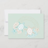 Foto an der Küste Ändern Sie das Datum Einladung (Rückseite)