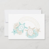 Foto an der Küste Ändern Sie das Datum Einladung (Rückseite)