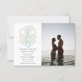 Foto an der Küste Ändern Sie das Datum Einladung