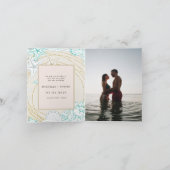 Foto an der Küste Ändern Sie das Datum Einladung (Innenseite)