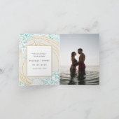 Foto an der Küste Ändern Sie das Datum Einladung (Innenseite)