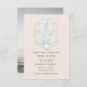 Foto an der Küste Ändern Sie das Datum Einladung (Vorne/Hinten)