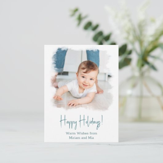 Foto an der Küste Postkarte Weißes Wasser (Stehend Vorderseite)