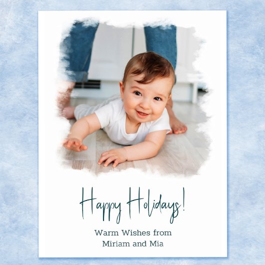 Foto an der Küste Postkarte Weißes Wasser