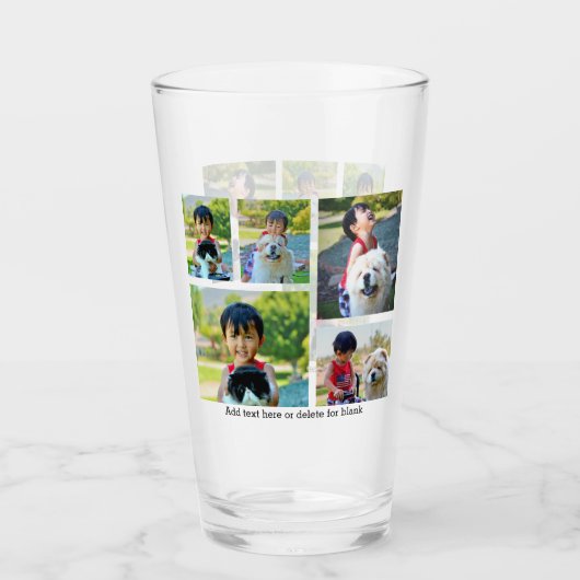 Foto-Andenken-Collage der Gewohnheits-5 Glas (Vorderseite)