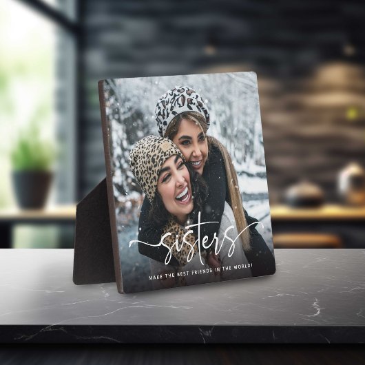 Foto-Andenken-Geschenk für Schwestern Fotoplatte