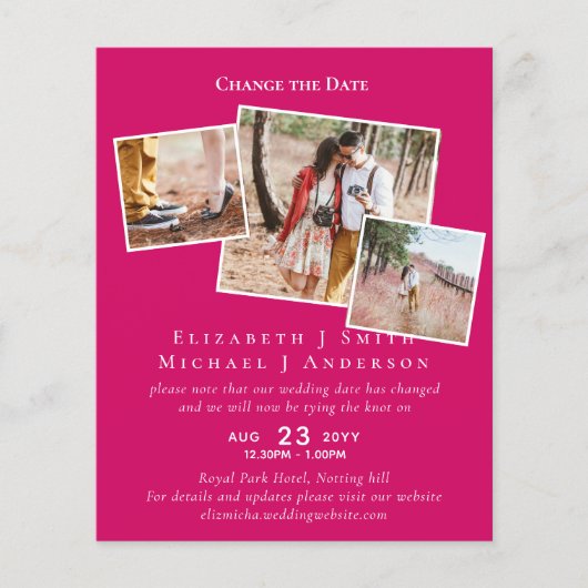 FOTO ändert die Datumspläne Aufschieben JEDES Erei (Vorderseite)