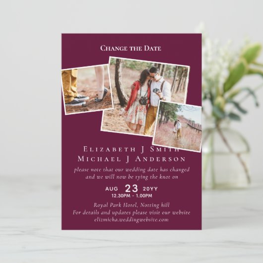 FOTO ändert die Datumspläne Aufschieben JEDES Erei (Stehend Vorderseite)