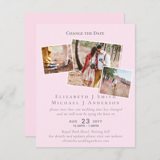 FOTO ändert die Datumspläne Aufschieben JEDES Erei (Vorne/Hinten)