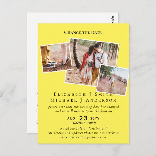 FOTO ändert die Datumspläne Aufschieben JEDES Erei Postkarte (Vorne/Hinten)