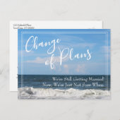 Foto-Änderung der Pläne für verspätete Hochzeiten Postkarte (Vorne/Hinten)