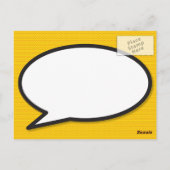 Foto Änderung des Datums Spaß Modern Comic Postkarte (Rückseite)