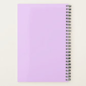 Foto Anemone on Light Lilac Wedding Planner Planer (Rückseite)