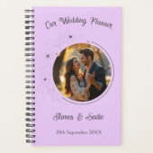 Foto Anemone on Light Lilac Wedding Planner Planer (Vorderseite)