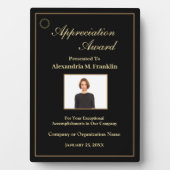 Foto-Anerkennung für Mitarbeiter Fotoplatte (Vorderseite)