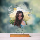 Foto "Angel Wings Memorial" löschen Acrylschild (Neutral)