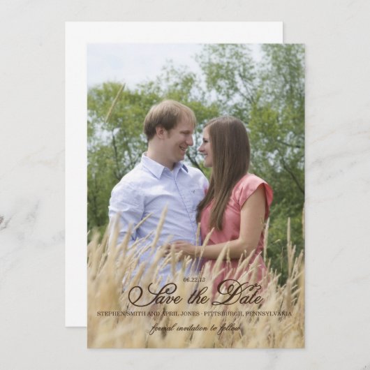 Foto Ankündigung Datum freihalten (Vorne/Hinten)