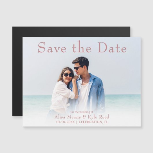 Foto Ankündigung Datum freihalten Magnet (Vorne/Hinten)