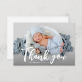 Foto - Ankündigung der Geburt eines modernen Drehb (Vorne/Hinten)