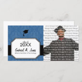 Foto-Ankündigung für Classy School Abschluss Ankündigung (Vorne/Hinten)