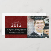 Foto-Ankündigung für Classy School Abschluss Ankündigung (Vorne/Hinten)