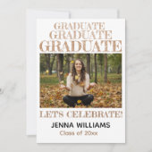 Foto-Ankündigung Party Einladung (Vorderseite)