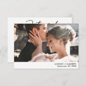 Foto-Ankündigung verheiratet (Vorne/Hinten)