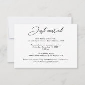 Foto-Ankündigung verheiratet (Rückseite)