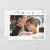 Foto-Ankündigung verheiratet (Vorne/Hinten)