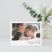 Foto-Ankündigung verheiratet Postkarte (Stehend Vorderseite)