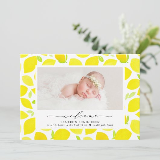 Foto-Ankündigung von Aquarellfarben-Muster Ankündigung (Stehend Vorderseite)