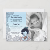 Foto Annaprashan Erster Reis Einladung (Vorderseite)