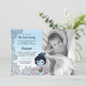 Foto Annaprashan Erster Reis Einladung (Stehend Vorderseite)