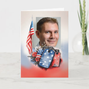 Foto Anpassbare Veteranen Taghundetags Karte
