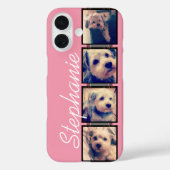 Foto-Anzeige - 4 Fotos rosa Case-Mate iPhone Hülle (Rückseite)