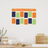 Foto-Anzeigeangestellter des Monats Poster (Küche)