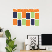 Foto-Anzeigeangestellter des Monats Poster (Heimbüro)