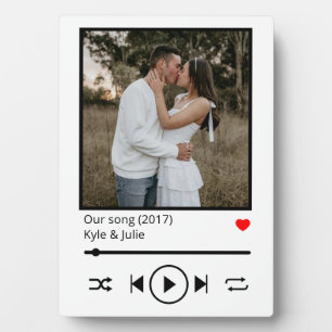 Foto-Anzeigeplakette für Musik Fotoplatte