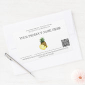 *~* Foto AP30 DEHYDRATED Fruit QR Rechteckiger Sti Aufkleber (Umschlag)